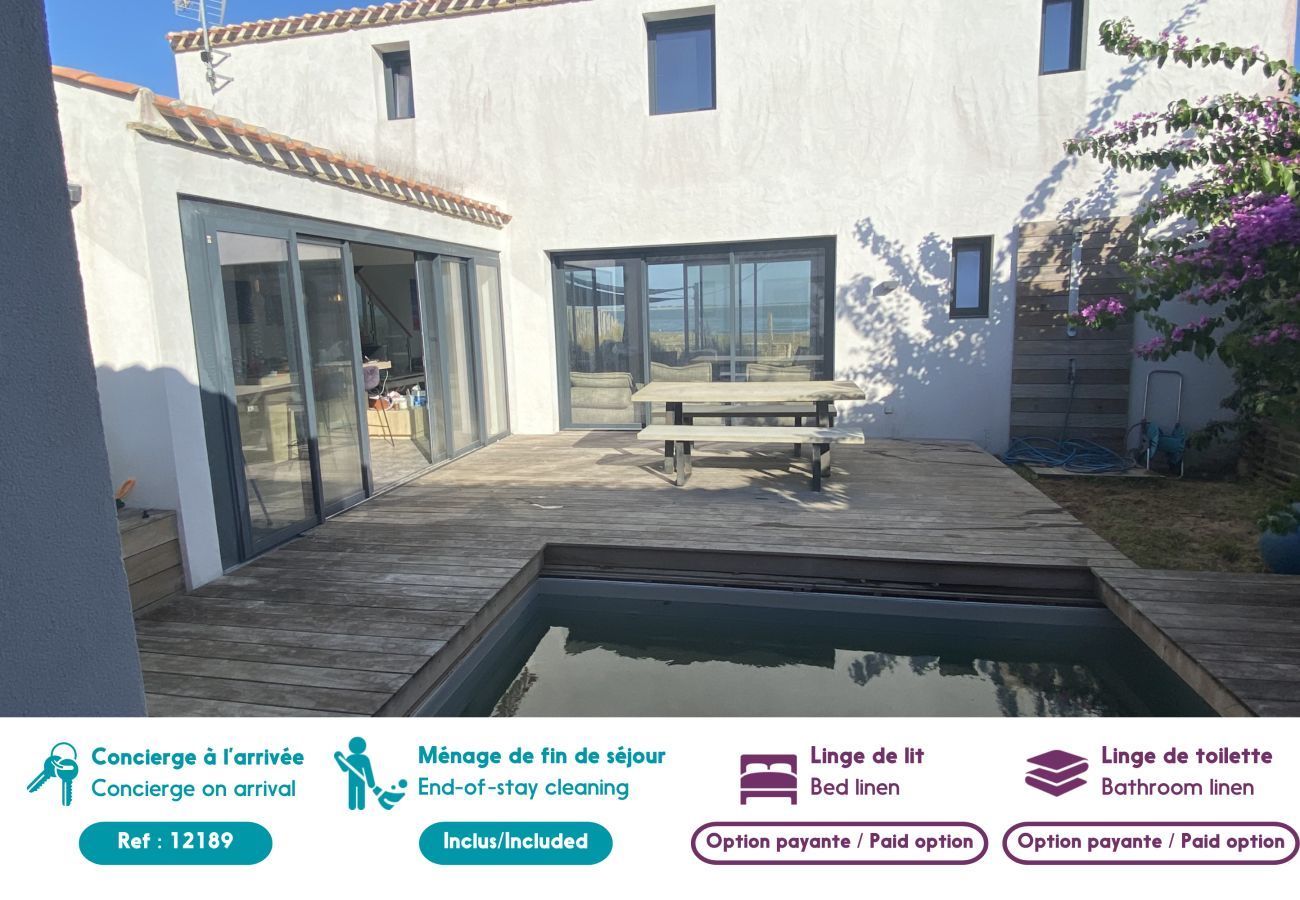 House in La Guérinière - 6 adults and 2 children –  pool and direct beach access