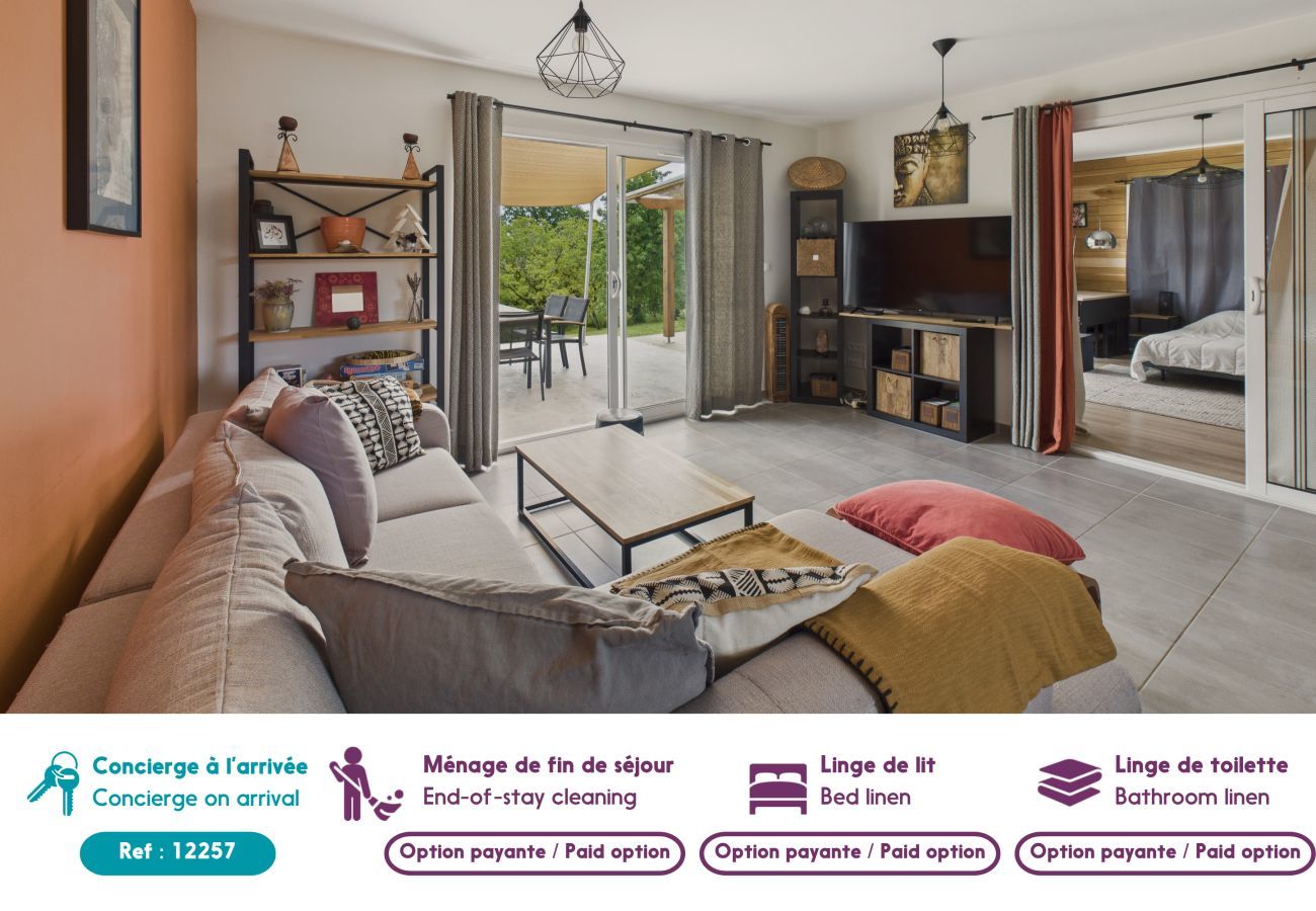 House in La Chapelle-Aubareil - Superb one-storey house with swimming pool for 6