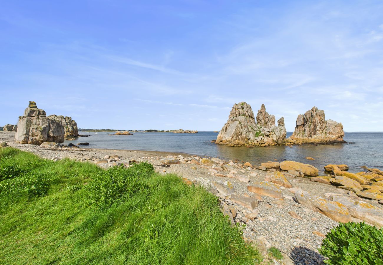 House in Plougrescant - Ideal for 8 adults and 5 children -  200m beach