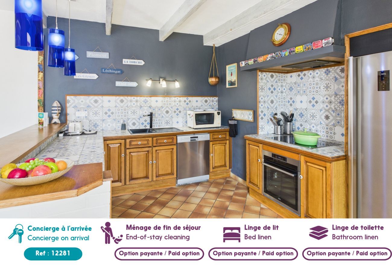 House in Plomeur - House for 10 people with large exterior
