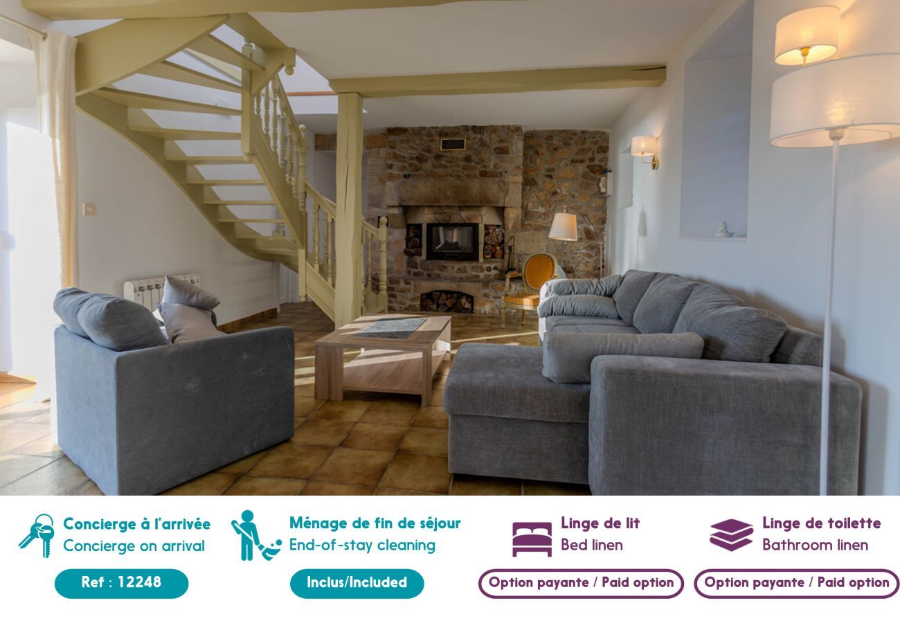 House in Penvénan - House for 7 Grand Bambou - superb sea view