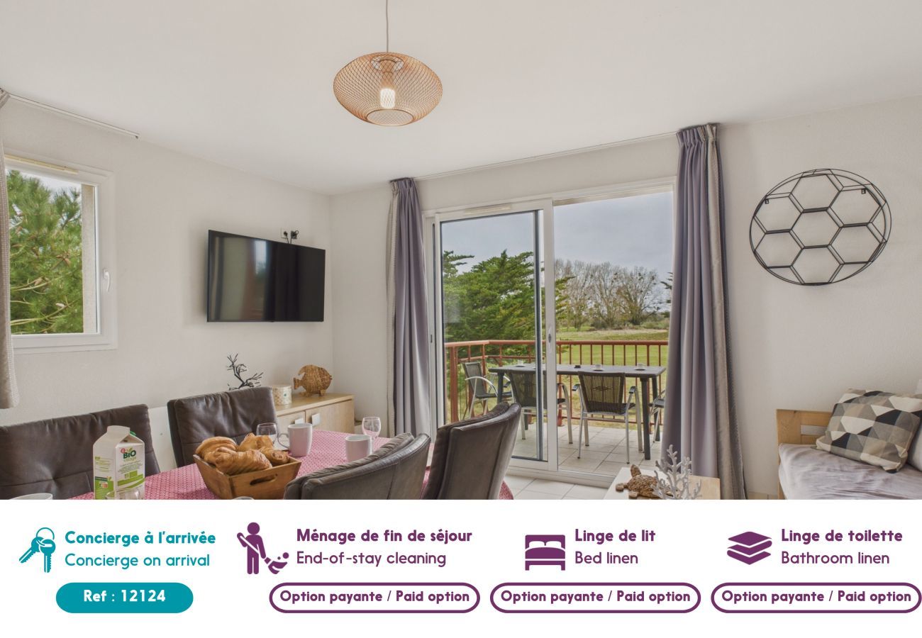 Apartment in Fréhel - View of Fréhel Golf Course - Heated swimming pool