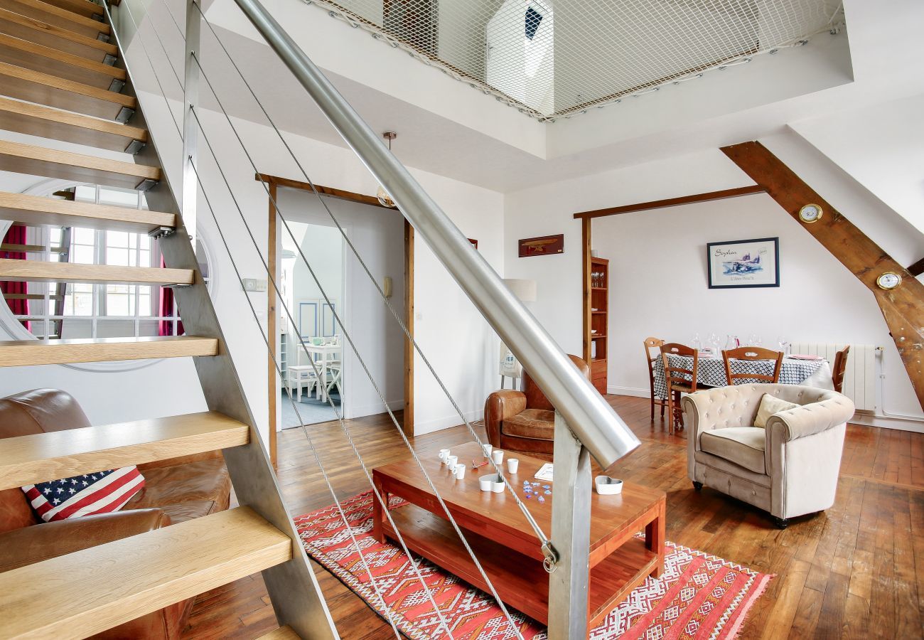 Apartment in Dinard - Duplex for 6 in the city center - 150m from the beach