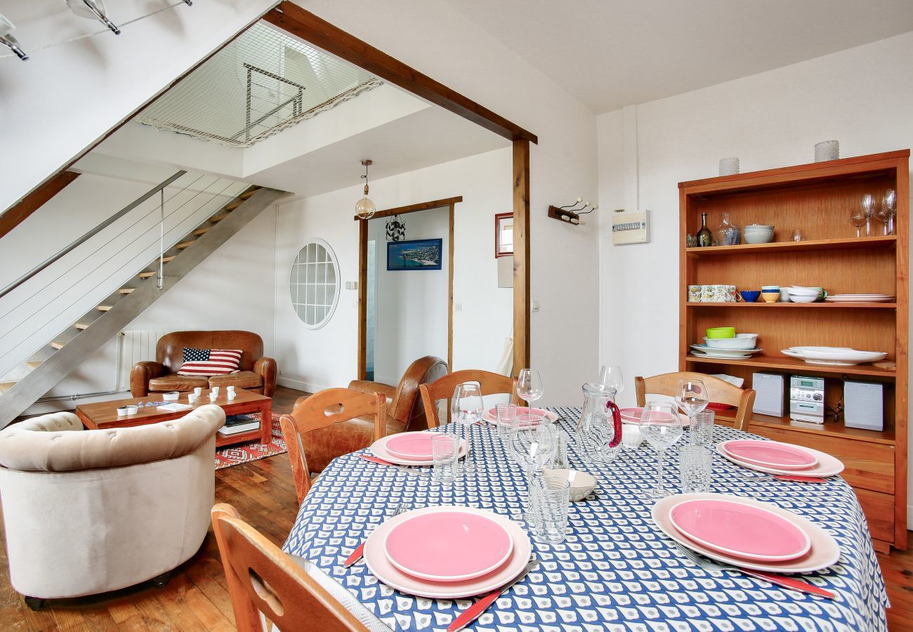 Apartment in Dinard - Duplex for 6 in the city center - 150m from the beach
