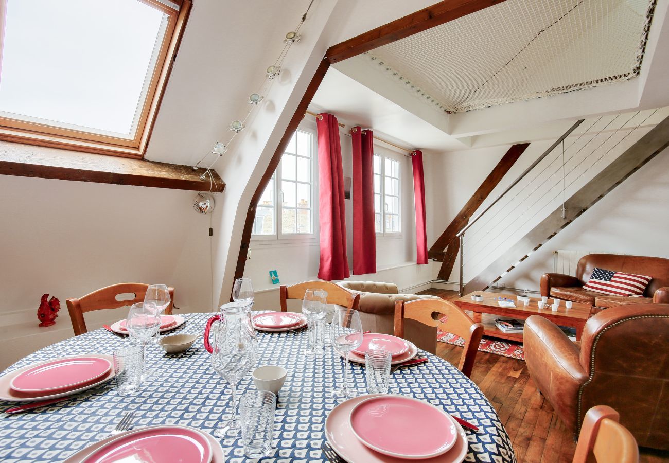 Apartment in Dinard - Duplex for 6 in the city center - 150m from the beach