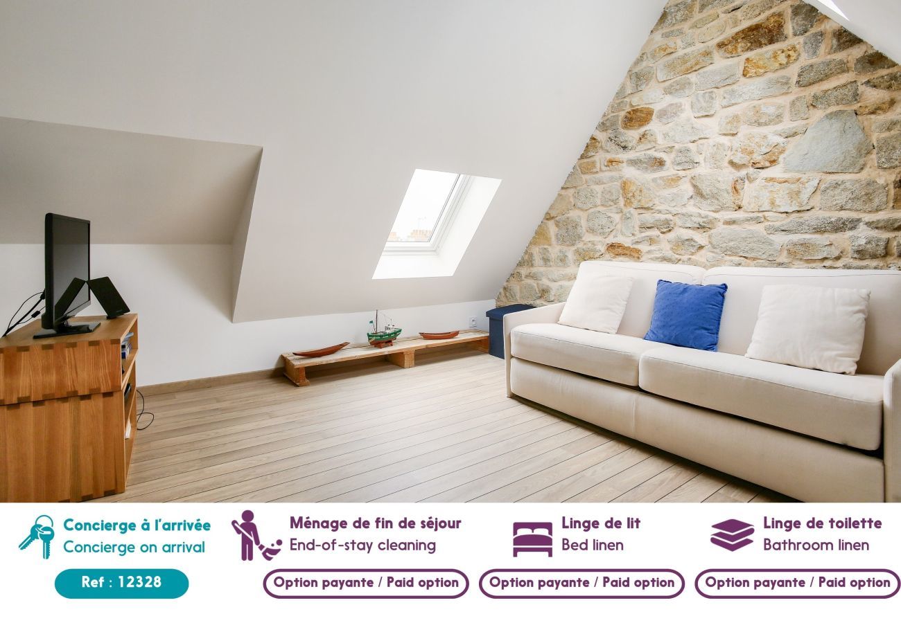 Apartment in Dinard - Duplex for 6 in the city center - 150m from the beach