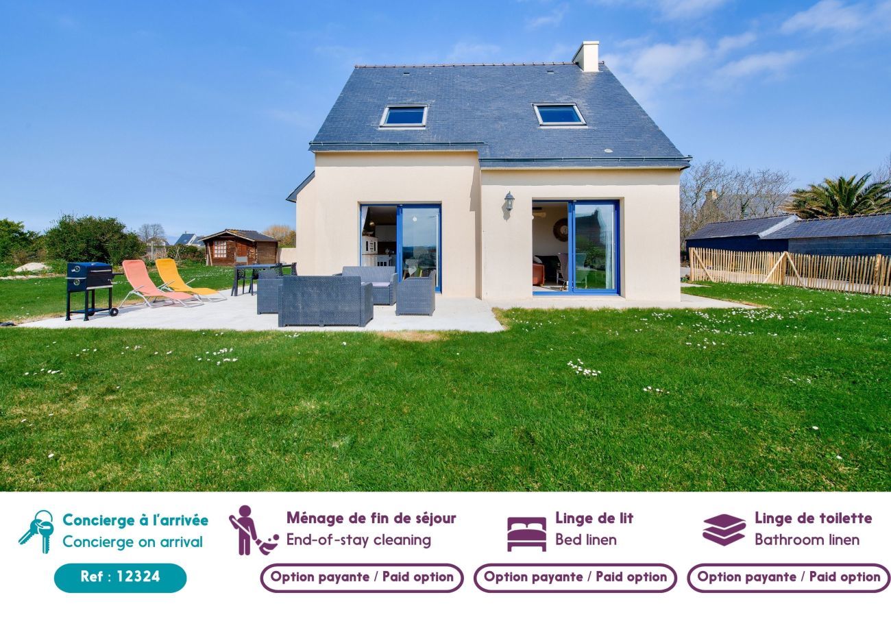 House in Plouguerneau - House for 6 with garden 500 m from the beach