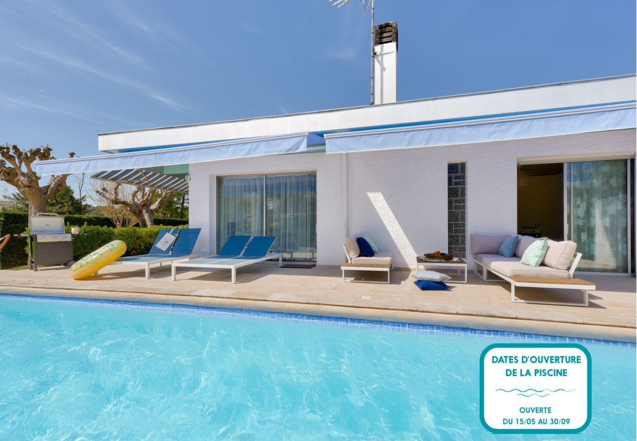 Villa in Lanton - Taussat villa for 9, pool, port & beach walkable
