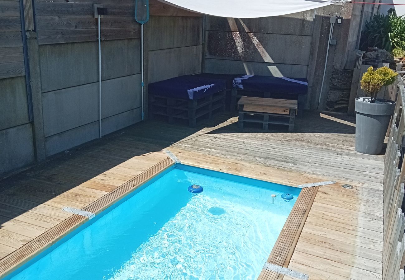 House in Pornic - 300m from the sea house + garden + swimming pool for 4