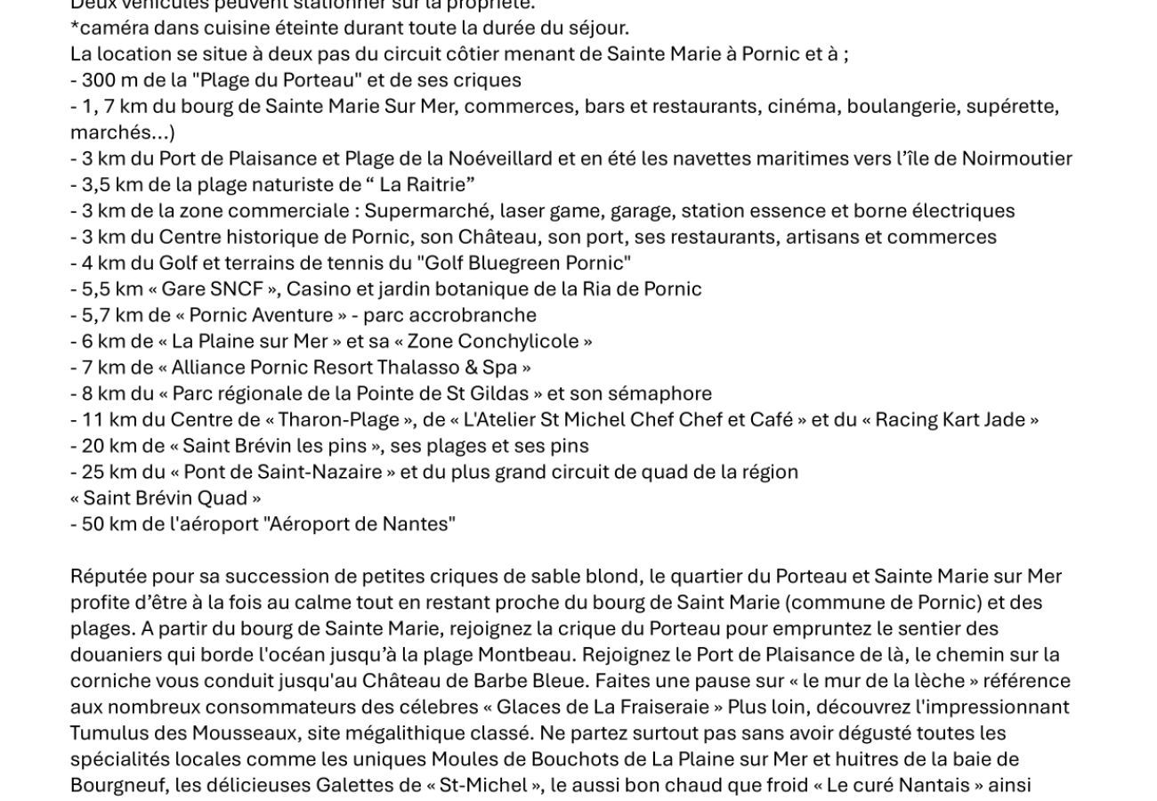 House in Pornic - 300m from the sea - garden and small pool 