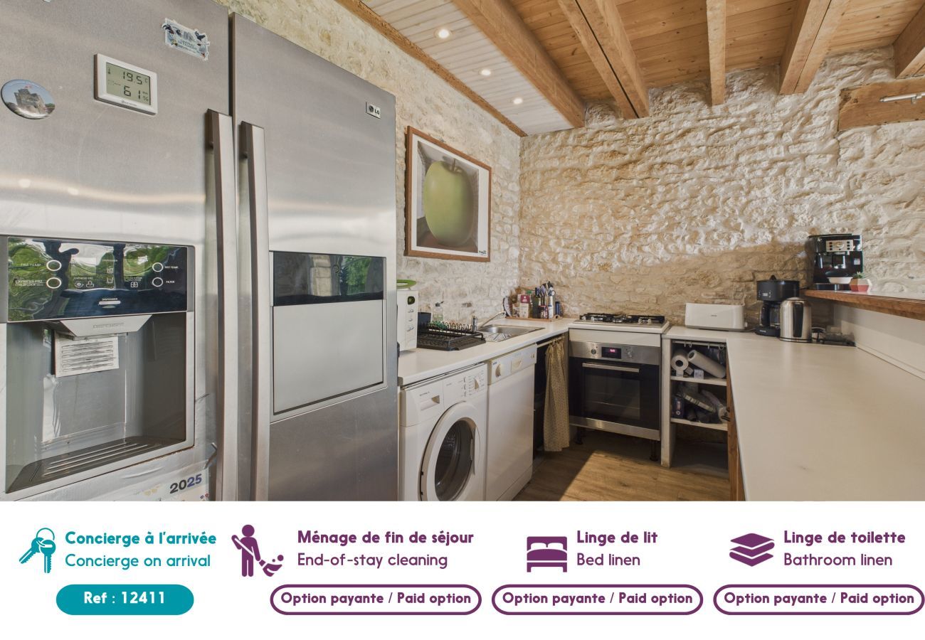 House in Saint-Vincent-sur-Jard - Authentic stone house for 7 with garden