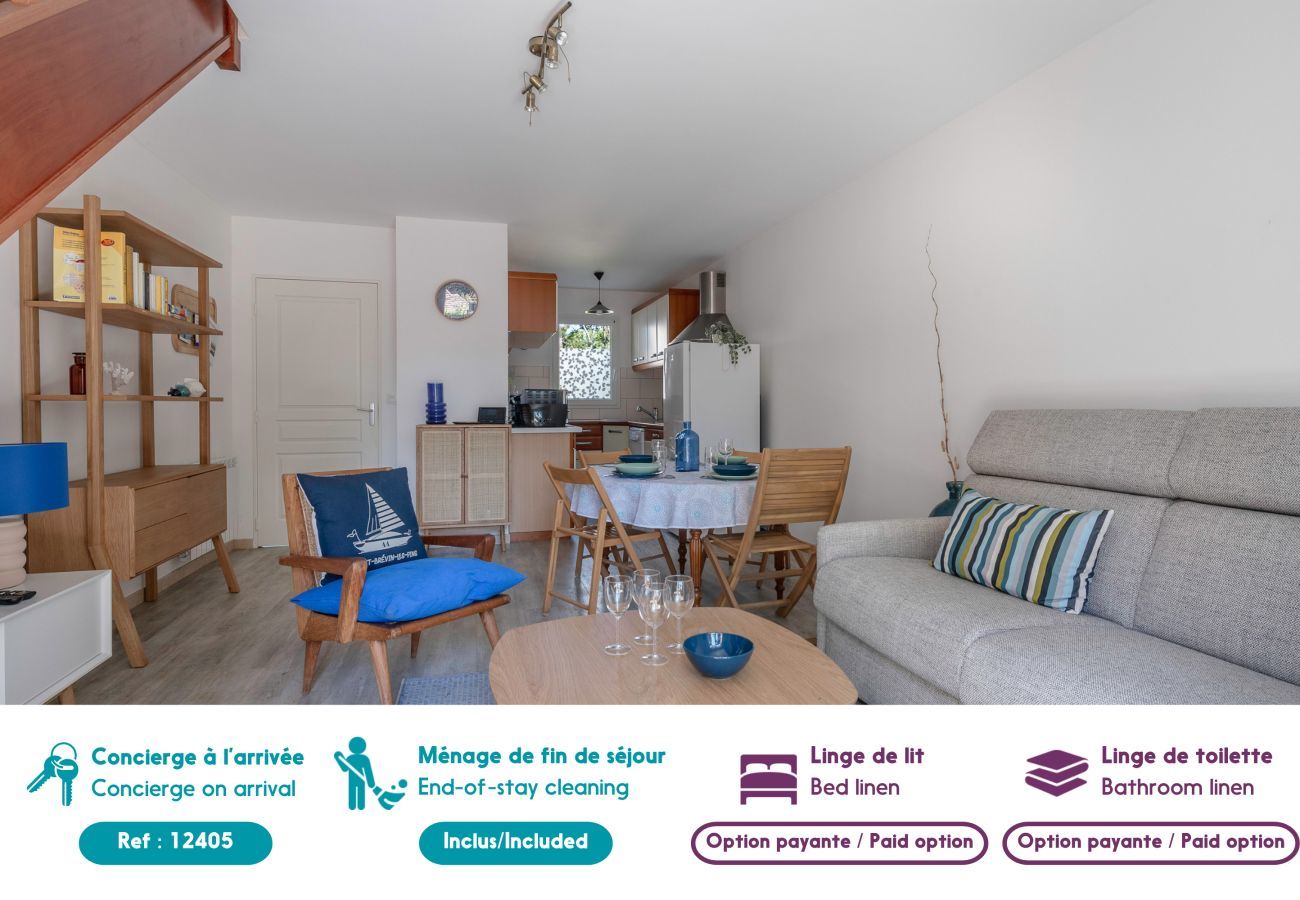 Terraced House in Saint-Brevin-les-Pins - House 60m², 500m from the beach for 4