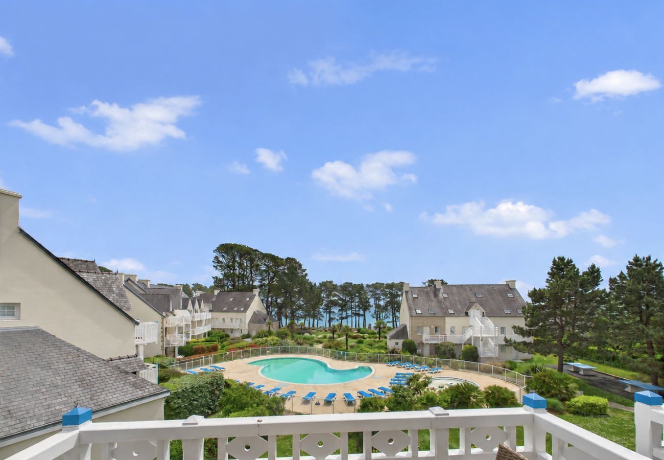 Apartment in Fouesnant - Sea and pool view balcony for 4 people
