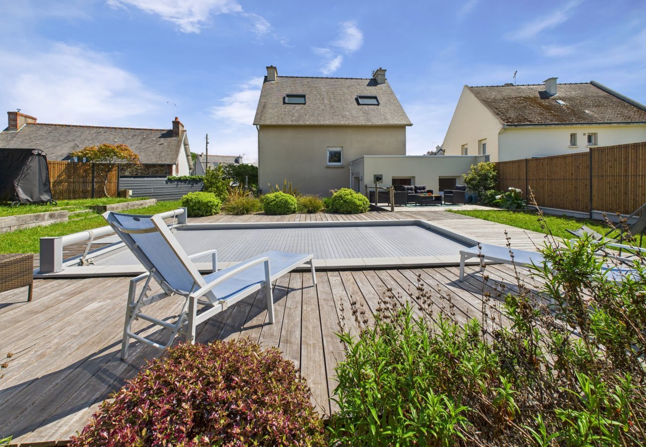 House in Pléneuf-Val-André - Heated pool, beach 700m away, house for 6
