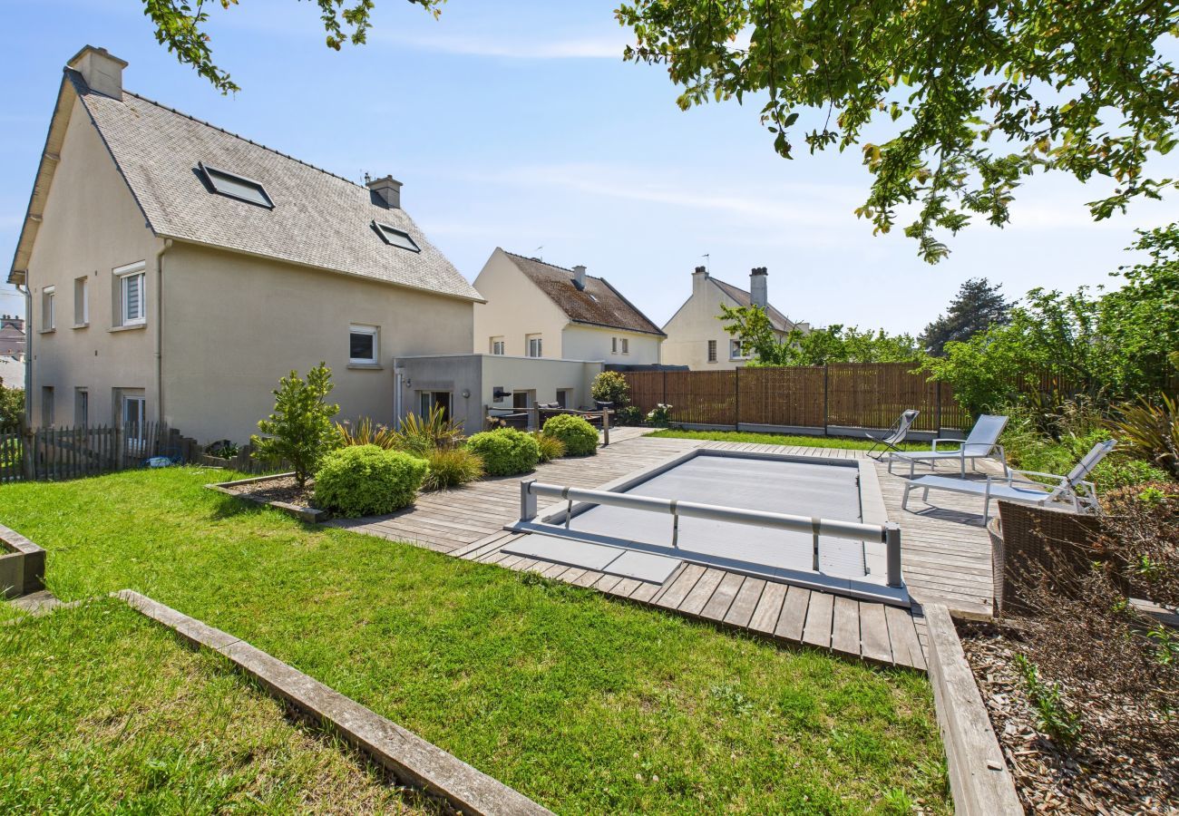 House in Pléneuf-Val-André - Heated pool, beach 700m away, house for 6