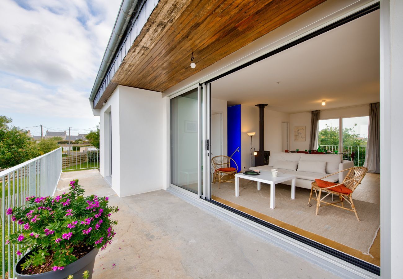 House in Plouguerneau - Sea view - House for 6 with balcony - Garden