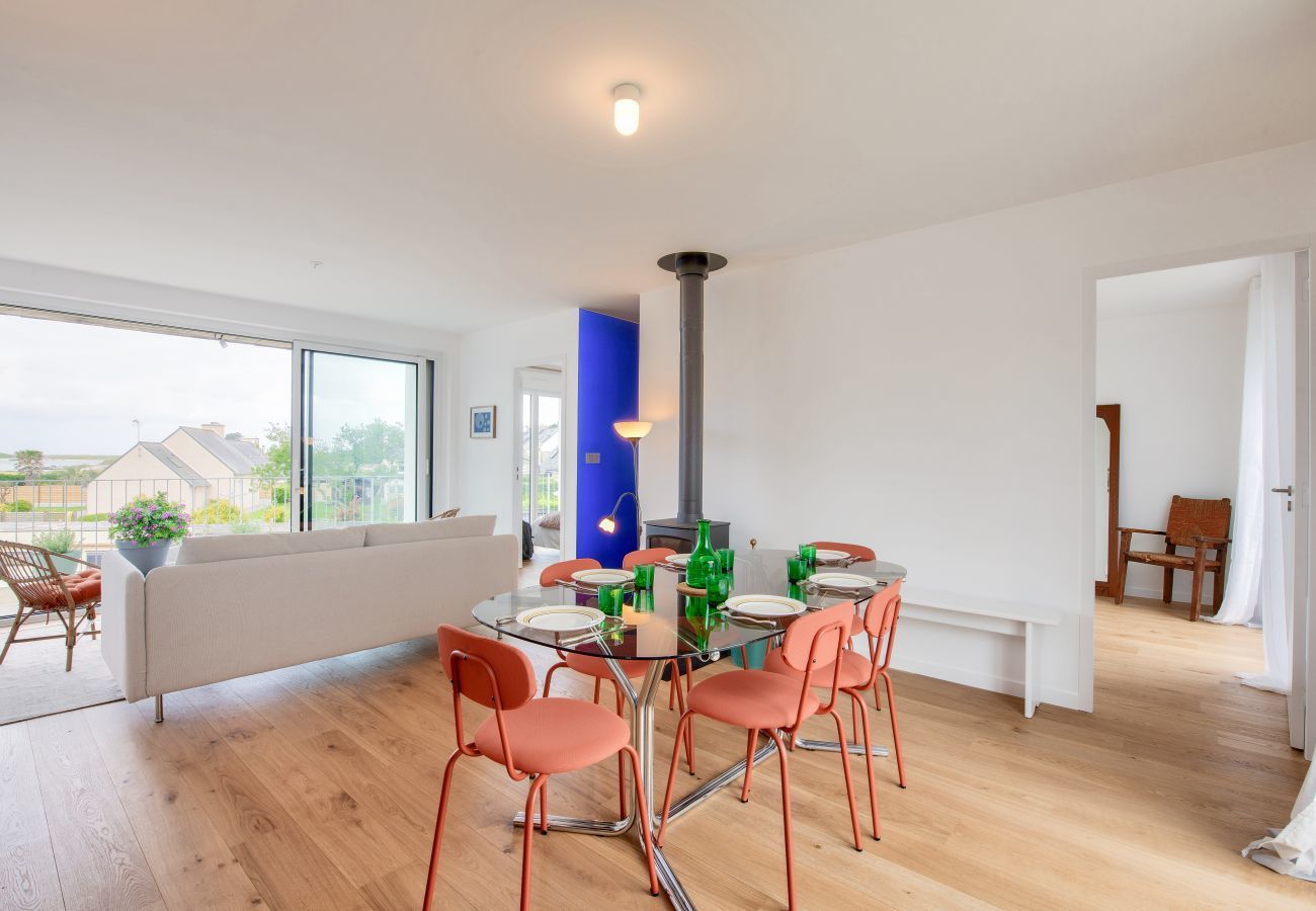 House in Plouguerneau - Sea view - House for 6 with balcony - Garden