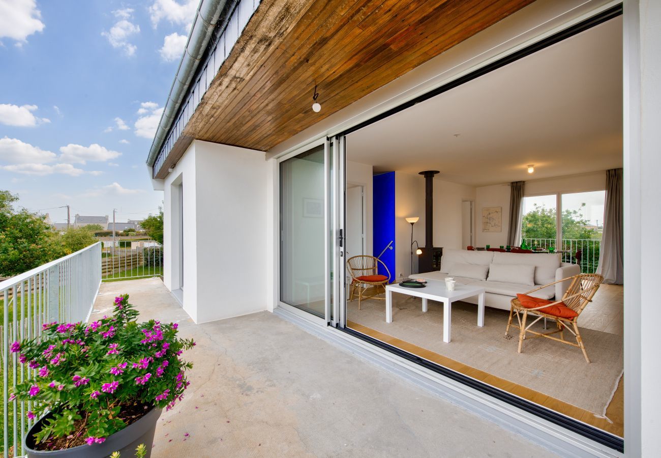 House in Plouguerneau - Sea view - House for 6 with balcony - Garden