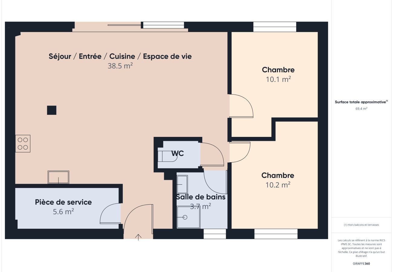 House in Le Tour-du-Parc - Enclosed garden – Single-storey house for 4