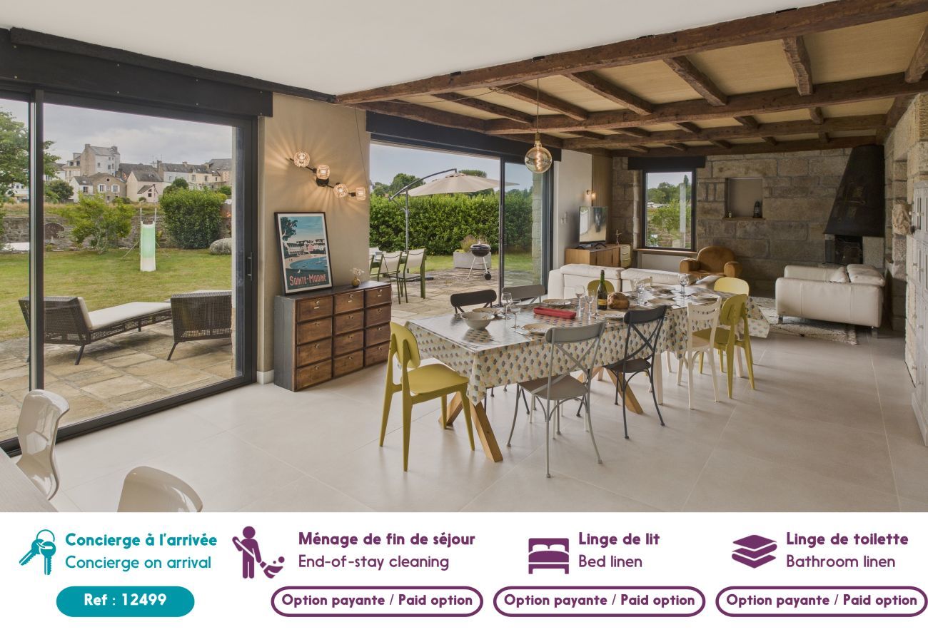 House in Pont-l´Abbé - River View – Spacious House and Garden for 10