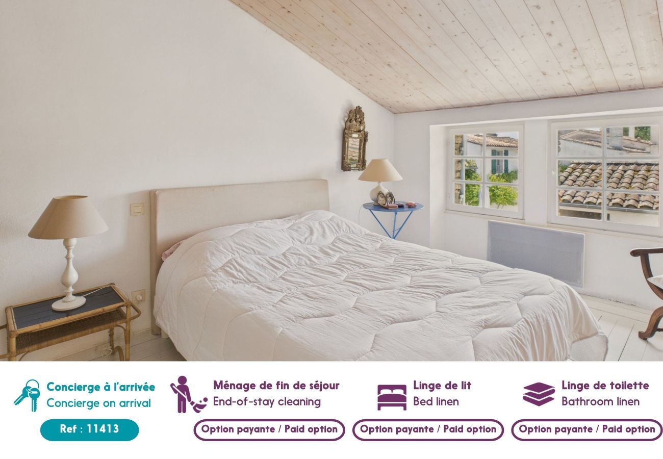 House in Les Portes-en-Ré - 800 m from the beach, house for 4 with terrace