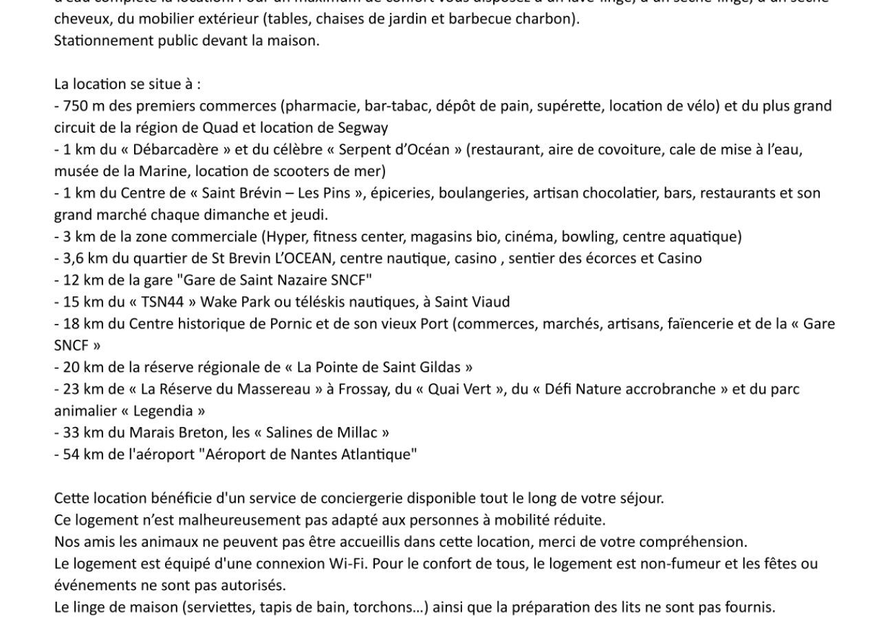 Terraced House in Saint-Brevin-les-Pins - House for 6, 950m from the seafront in St Brevin