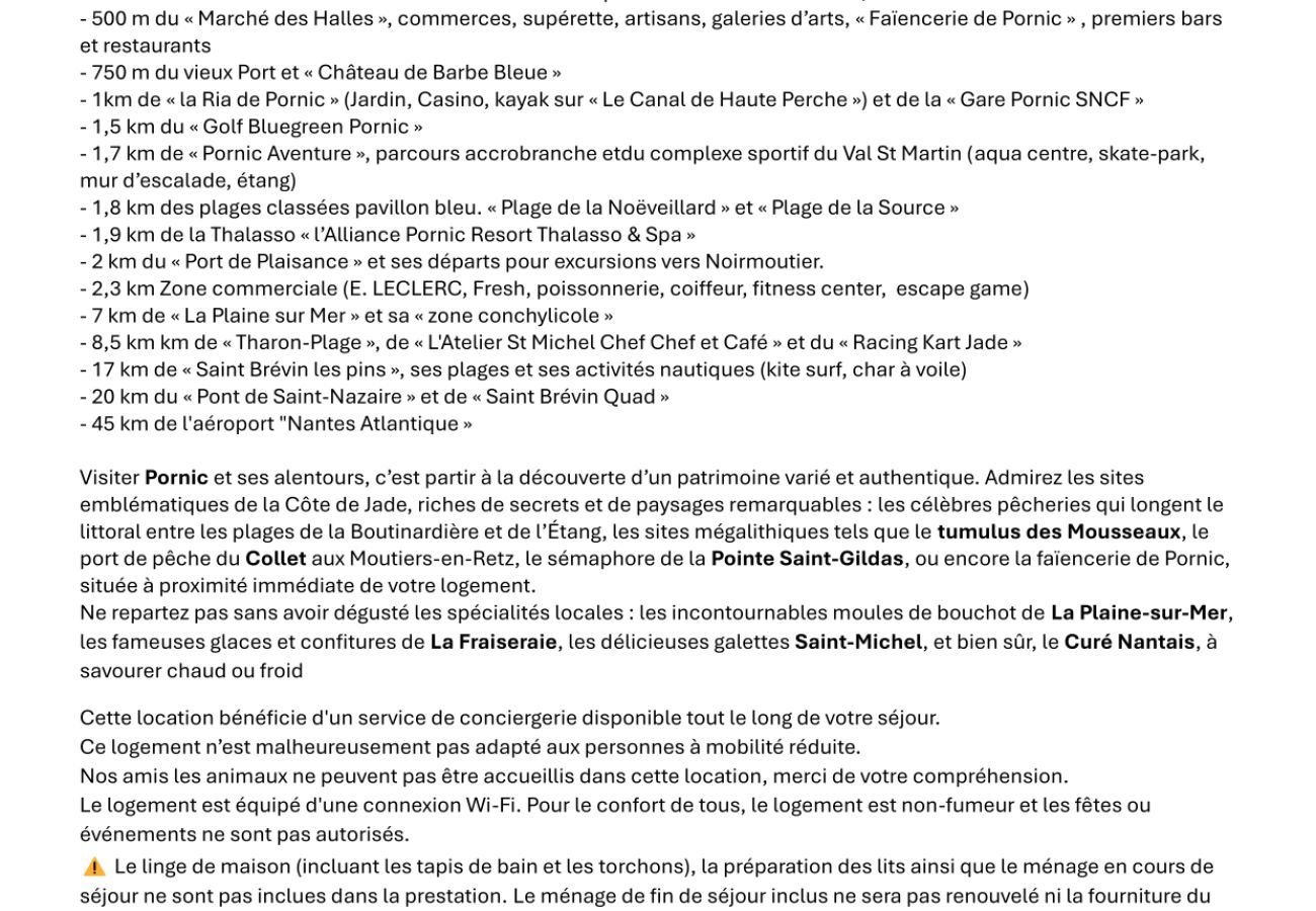 Terraced House in Pornic - House in Pornic for 4  with jacuzzi and terrace