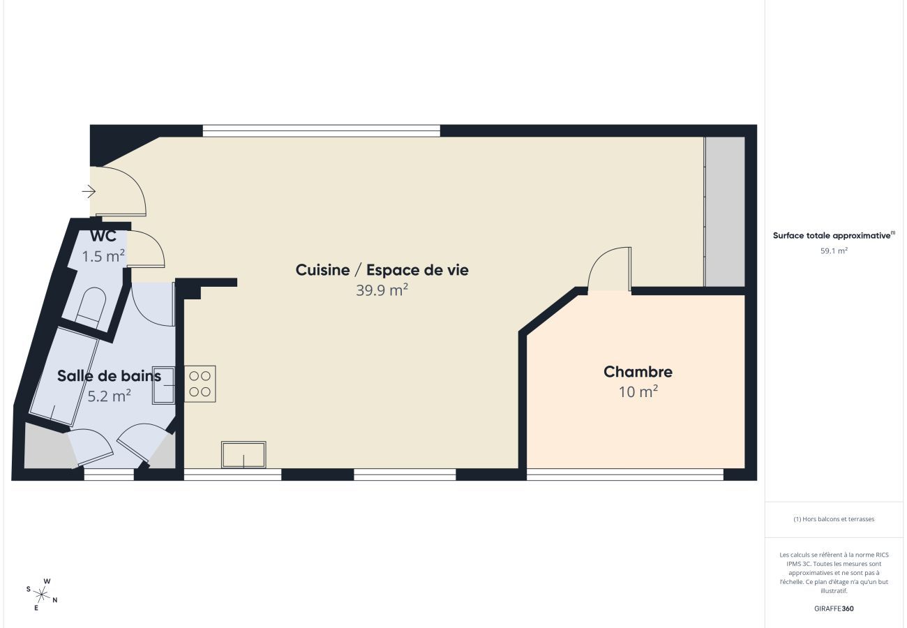 Apartment in Les Sables-d´Olonne - 150m from main beach – apt for 2–5