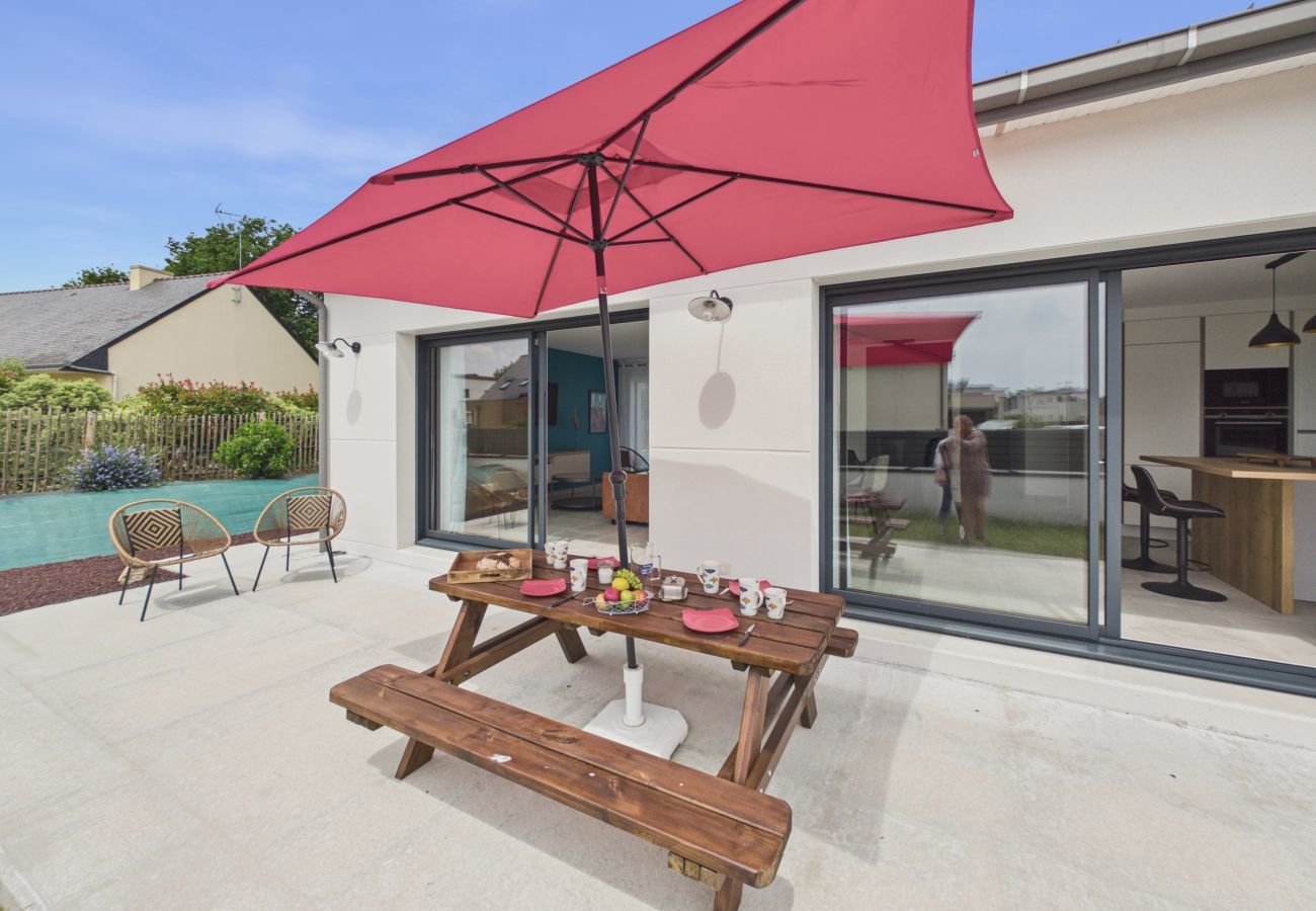 House in Plonéour-Lanvern - New house for 6 with garden and terrace