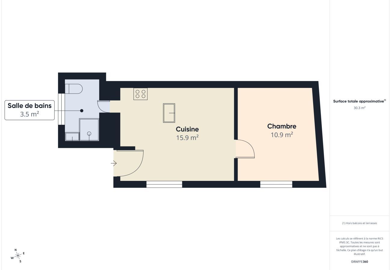 House in La Guérinière - 100m from the beach, terrace, house for 2