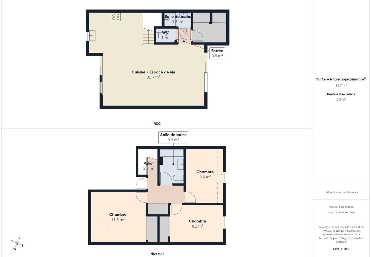 House in Arzon - Sea view for 6 with garden, 150m from the beach