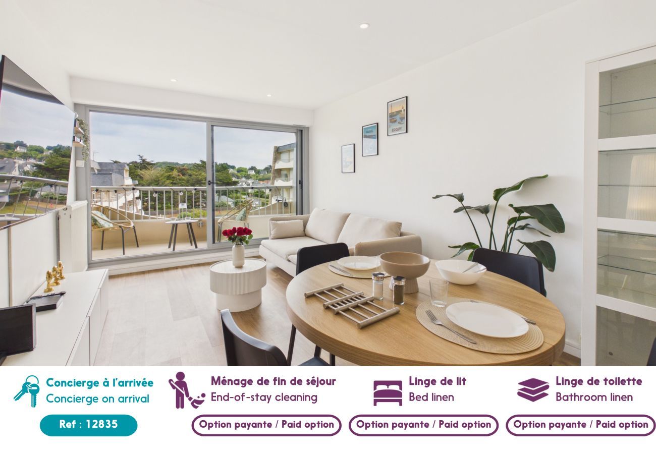Studio in Erquy - 120m from beach bright apartment