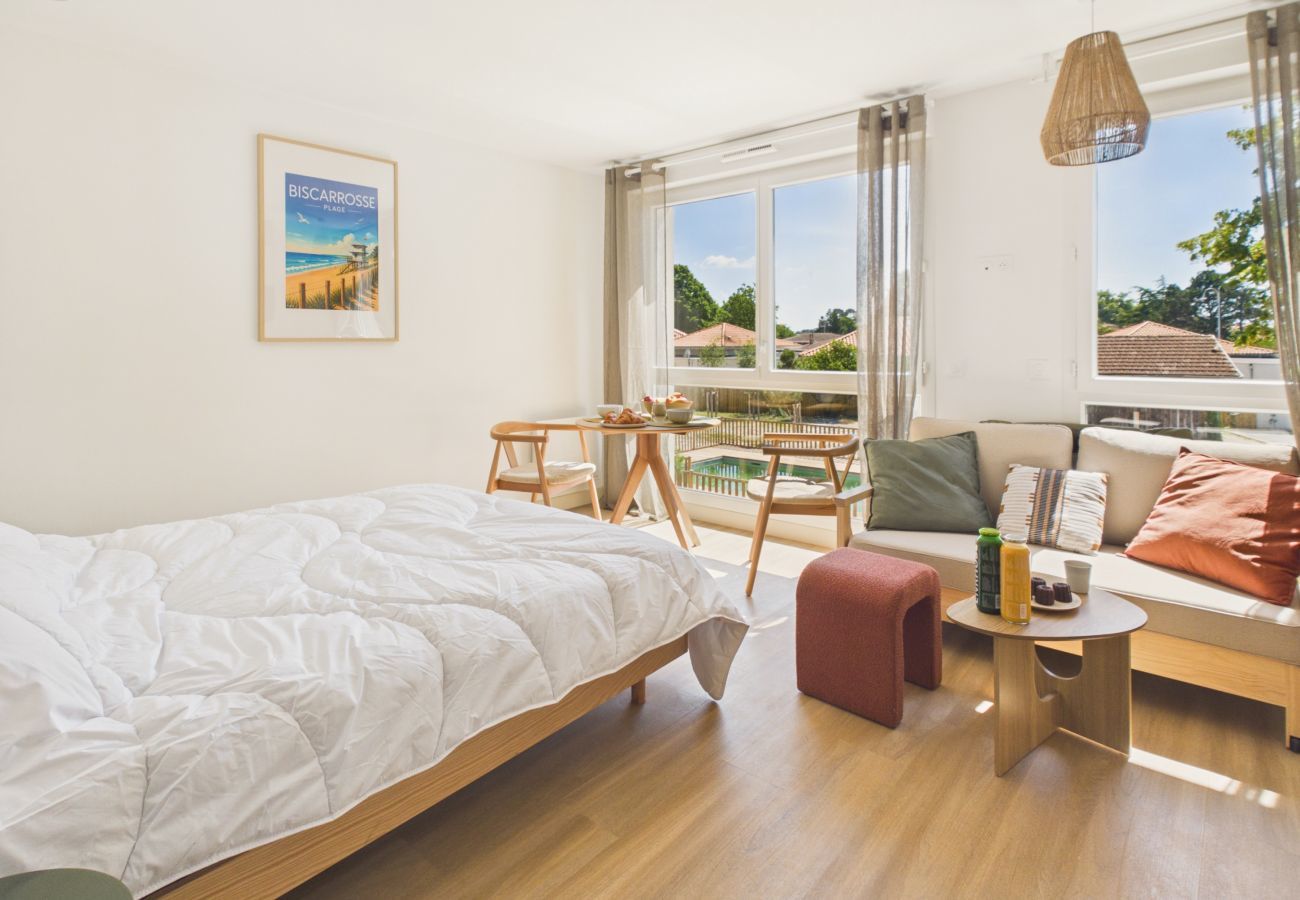 Studio in Biscarrosse - Le Barrel - studio for 3 - shared swimming pool
