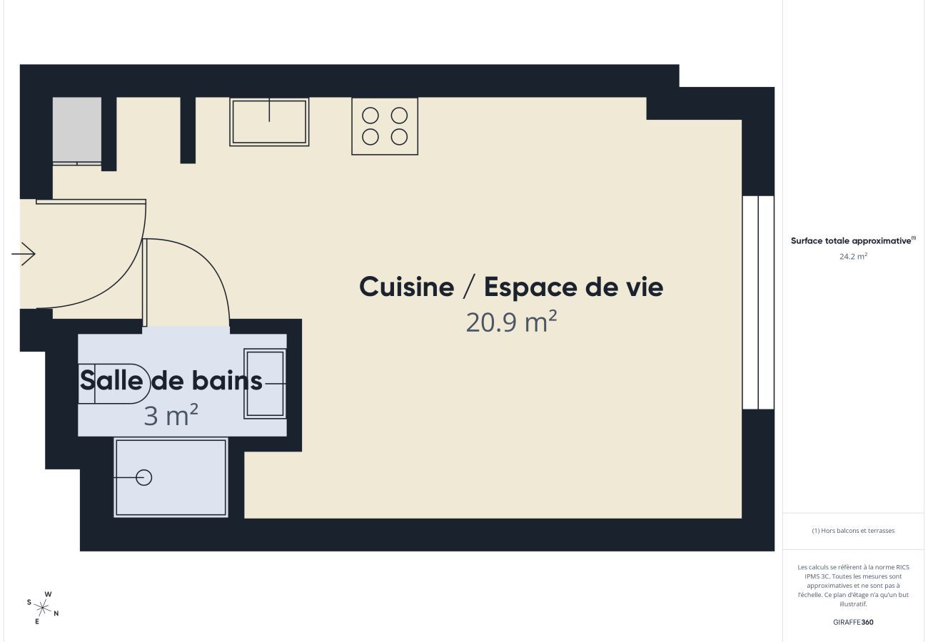 Studio in Biscarrosse - Le Break - studio for 3 people - shared pool