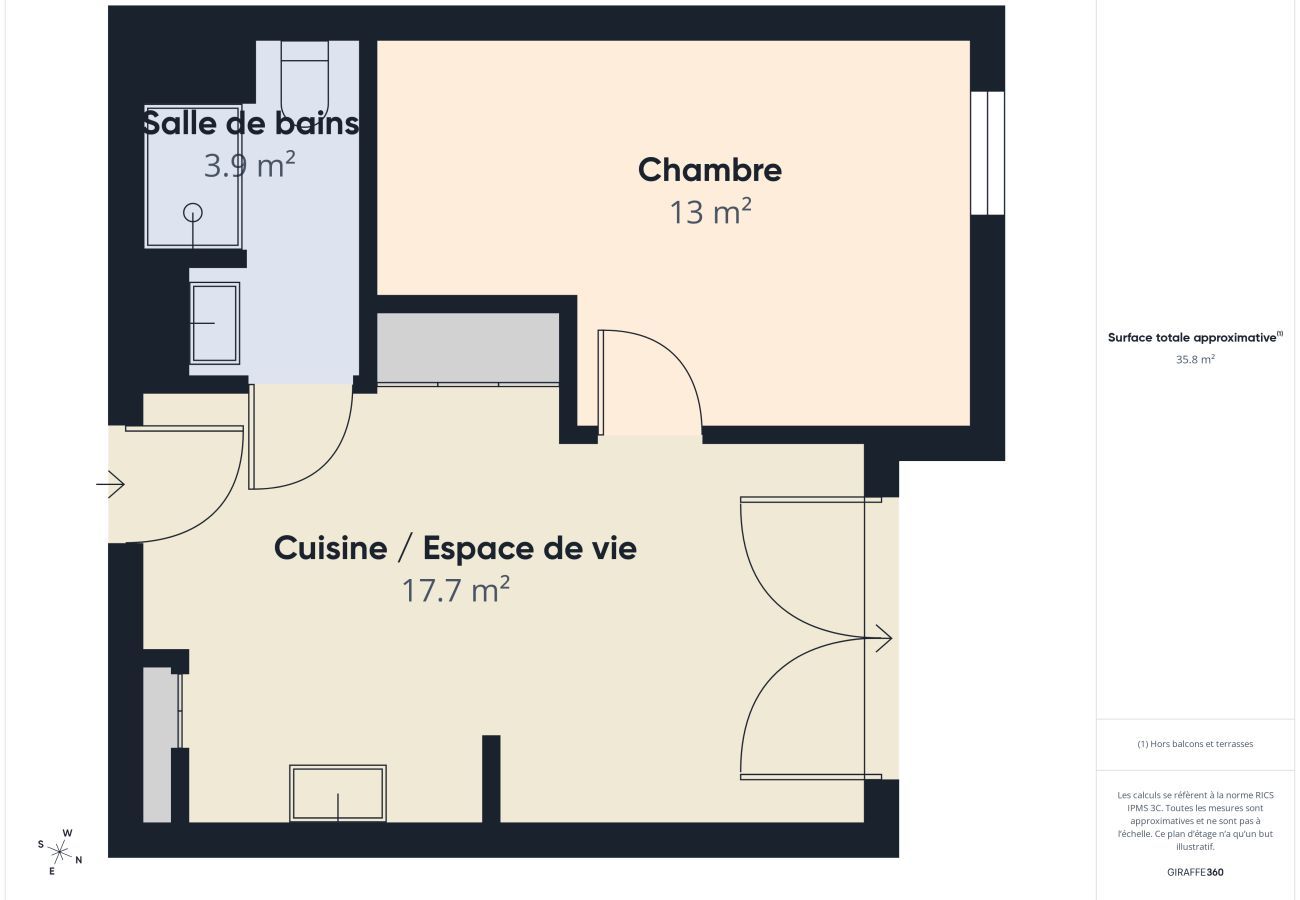 Apartment in Biscarrosse - L'Ecume - apartment for 4 people - shared pool