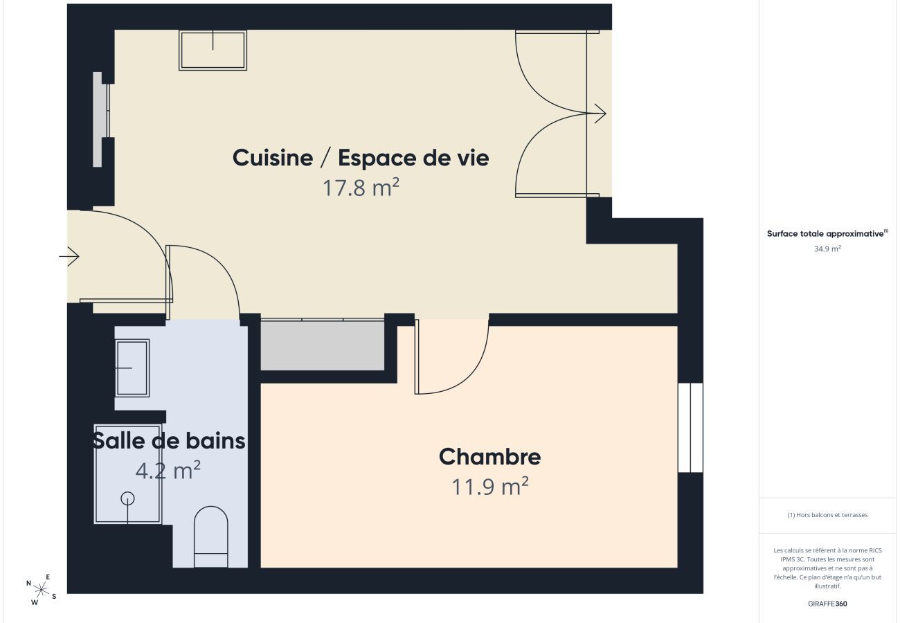 Apartment in Biscarrosse - Le Ressac - apartment for 4 people - shared pool