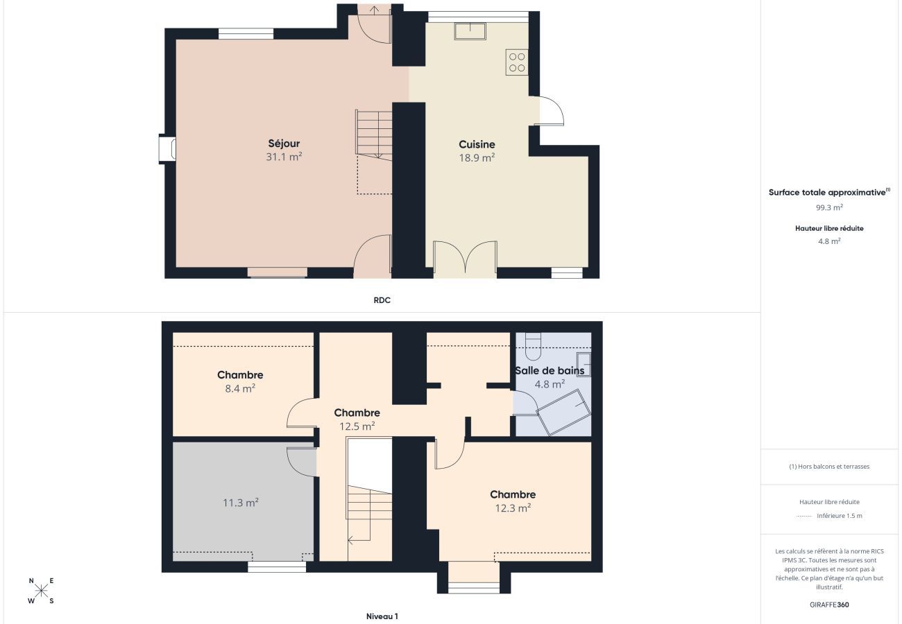 House in Pleurtuit - House with garden, 4 adults 1 child