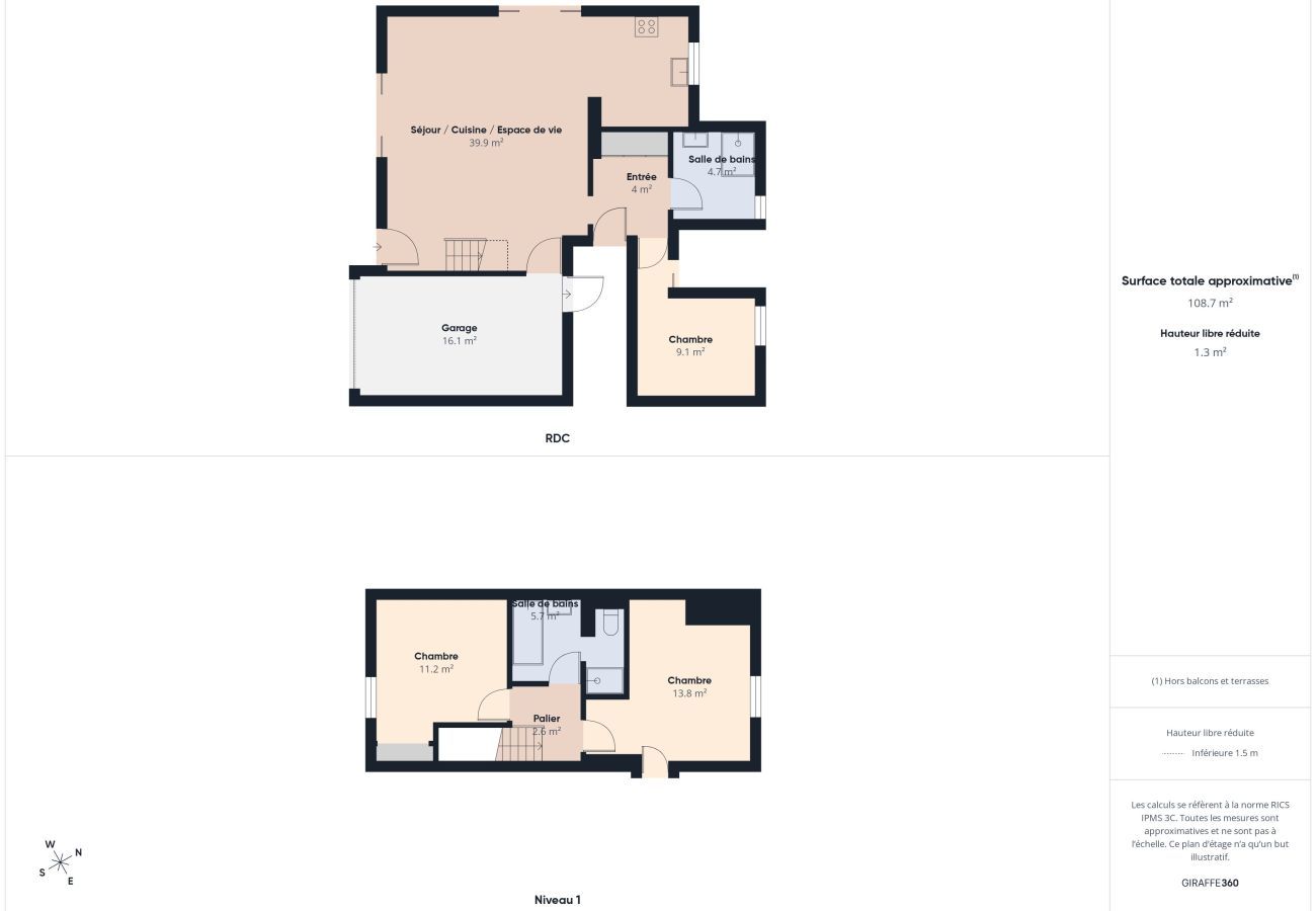 House in Saint-Michel-Chef-Chef - House with garden, 7 adults 1 child