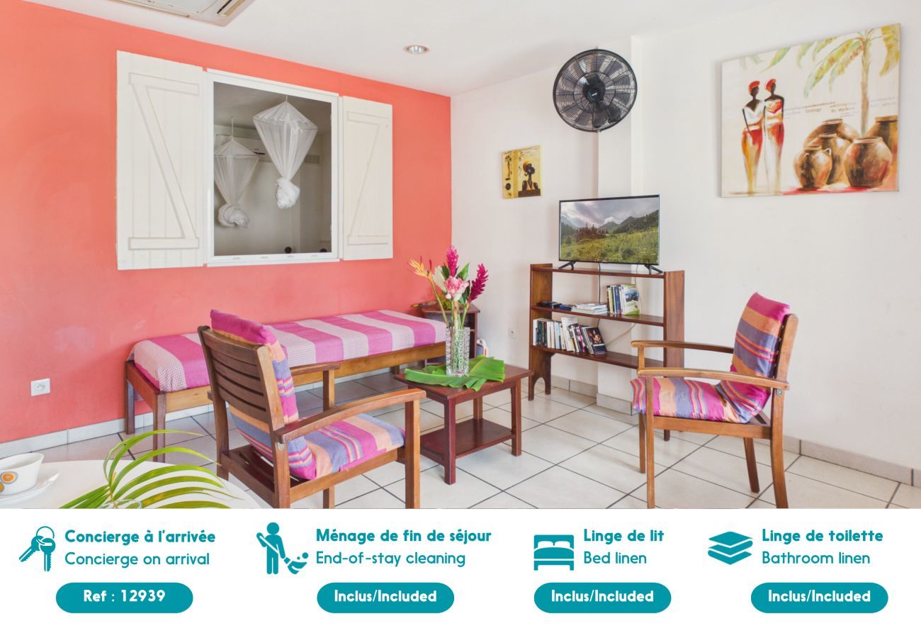 House in Les Anses-d´Arlet - 100 m from the sea – House for 3 with barbecue
