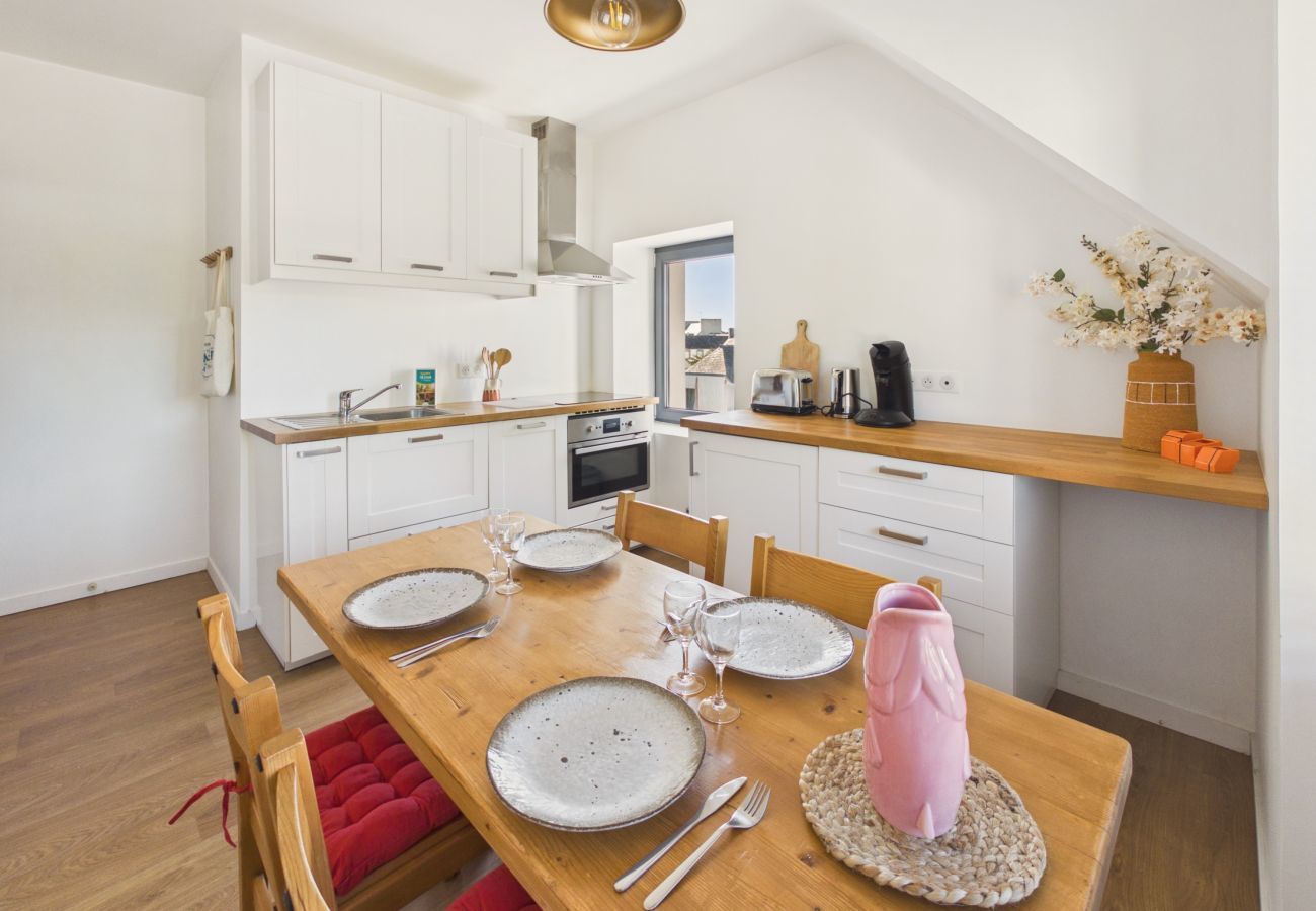 Apartment in Fouesnant - Apartment for 4 - Shared Garden - Terrace - WiFi