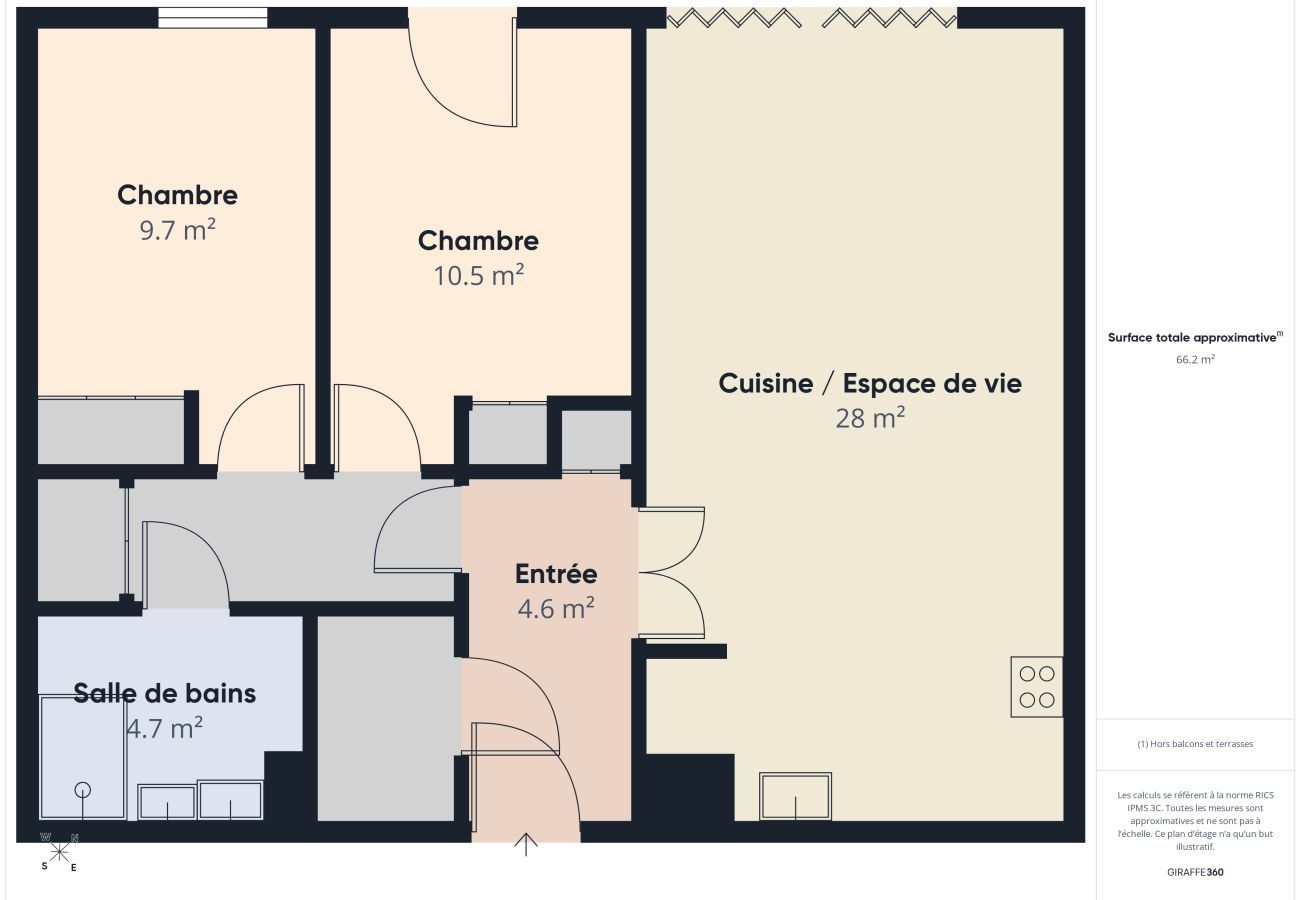 Apartment in Fouesnant - Fouesnant, accessible apt near beach & parking