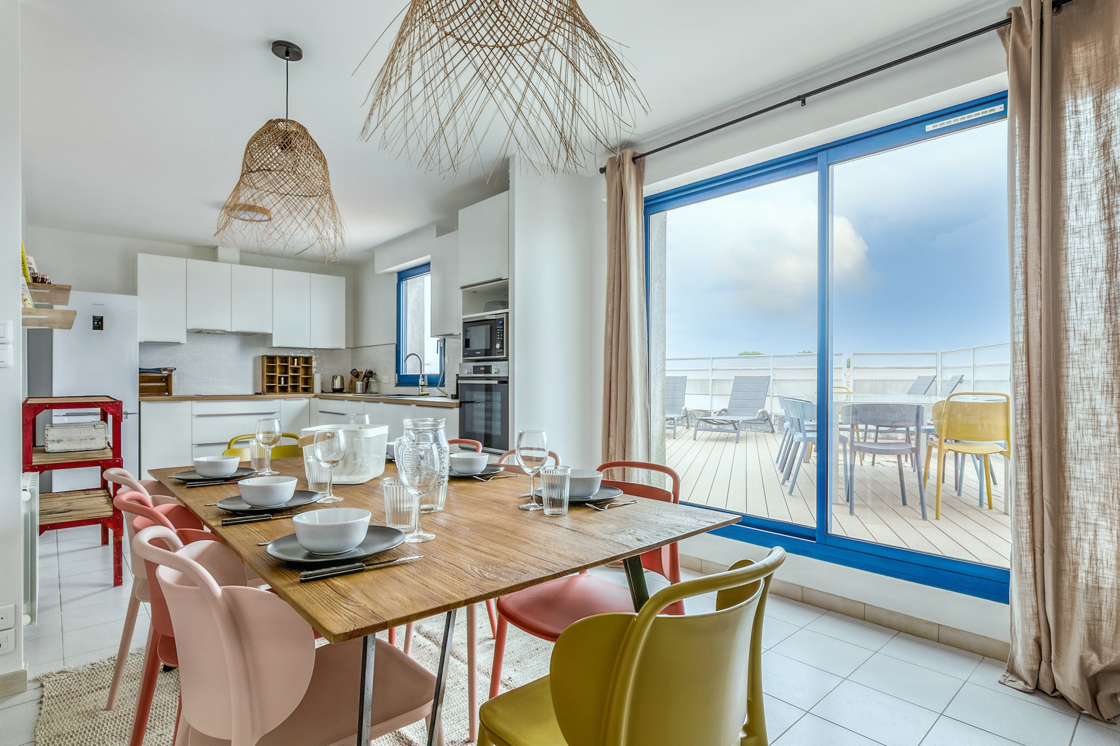 Apartamento en Noirmoutier-en-l´Ile - Apartamento para 6 adultos y 2 niños con terraza