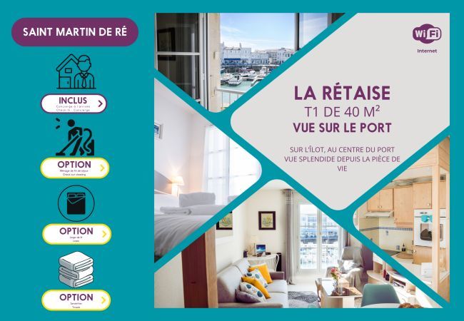 Apartamento en Saint-Martin-de-Ré - Escala para dos - Puerto de Saint-Martin-de-Ré Apartamento en Saint-Martin-de-Ré - Escala para dos - Puerto de Saint-Martin-de-Ré