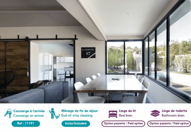 Casa en La Flotte - Villa para 12 con piscina Casa en La Flotte - Villa para 12 con piscina