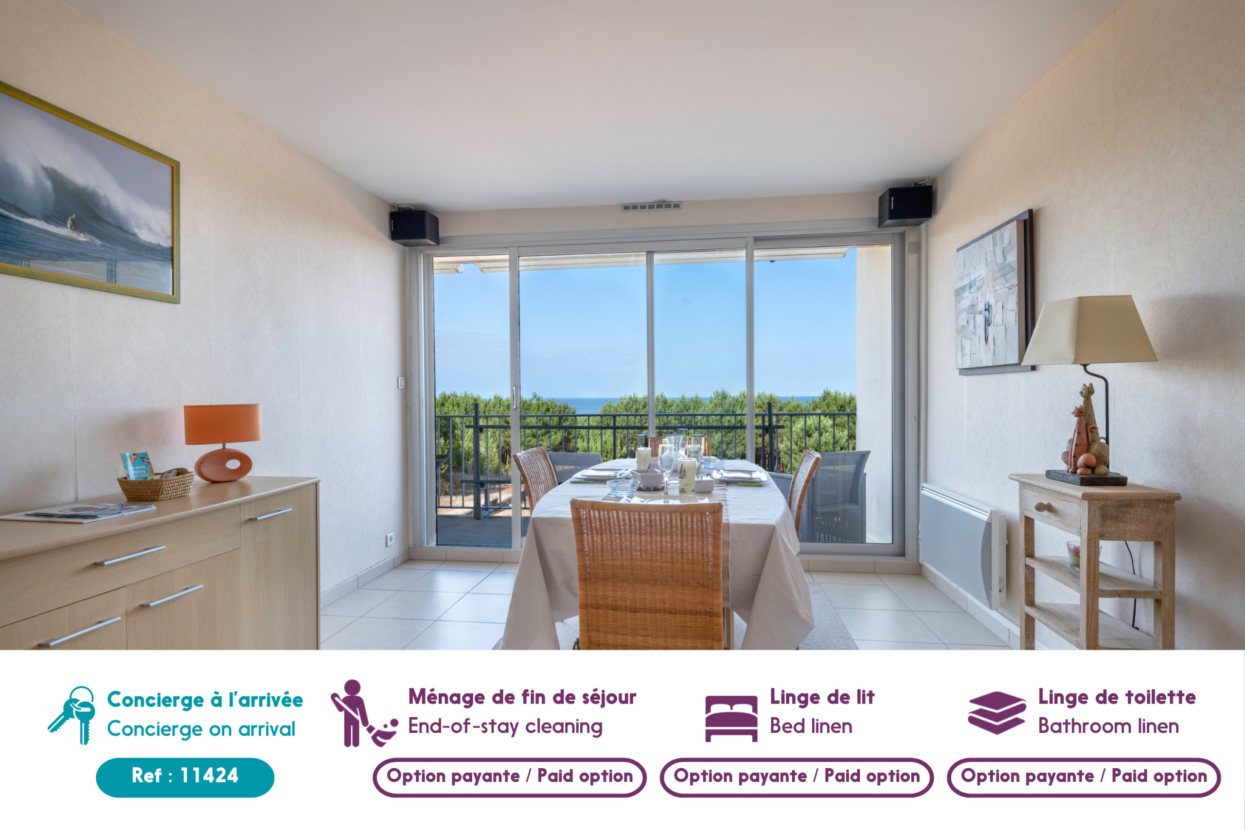Apartamento en Saint-Brevin-les-Pins -  Frente al mar, apartamento para 4 en Saint Br&eacute;vin