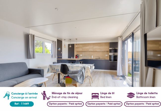 Chalet en Bretignolles-sur-Mer - Residencia con piscina, chalet para 4 Chalet en Bretignolles-sur-Mer - Residencia con piscina, chalet para 4