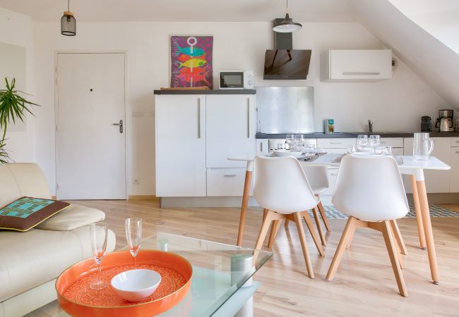 Apartamento en Fouesnant -  Cerca de la playa, apartamento para 4 con balcón Apartamento en Fouesnant -  Cerca de la playa, apartamento para 4 con balcón