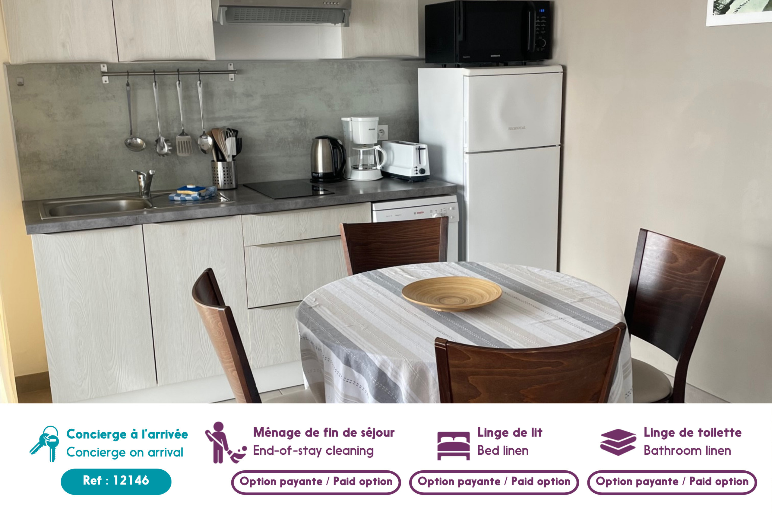 Apartamento en La Tranche-sur-Mer - Vista al mar para 4 en La Tranche Sur Mer