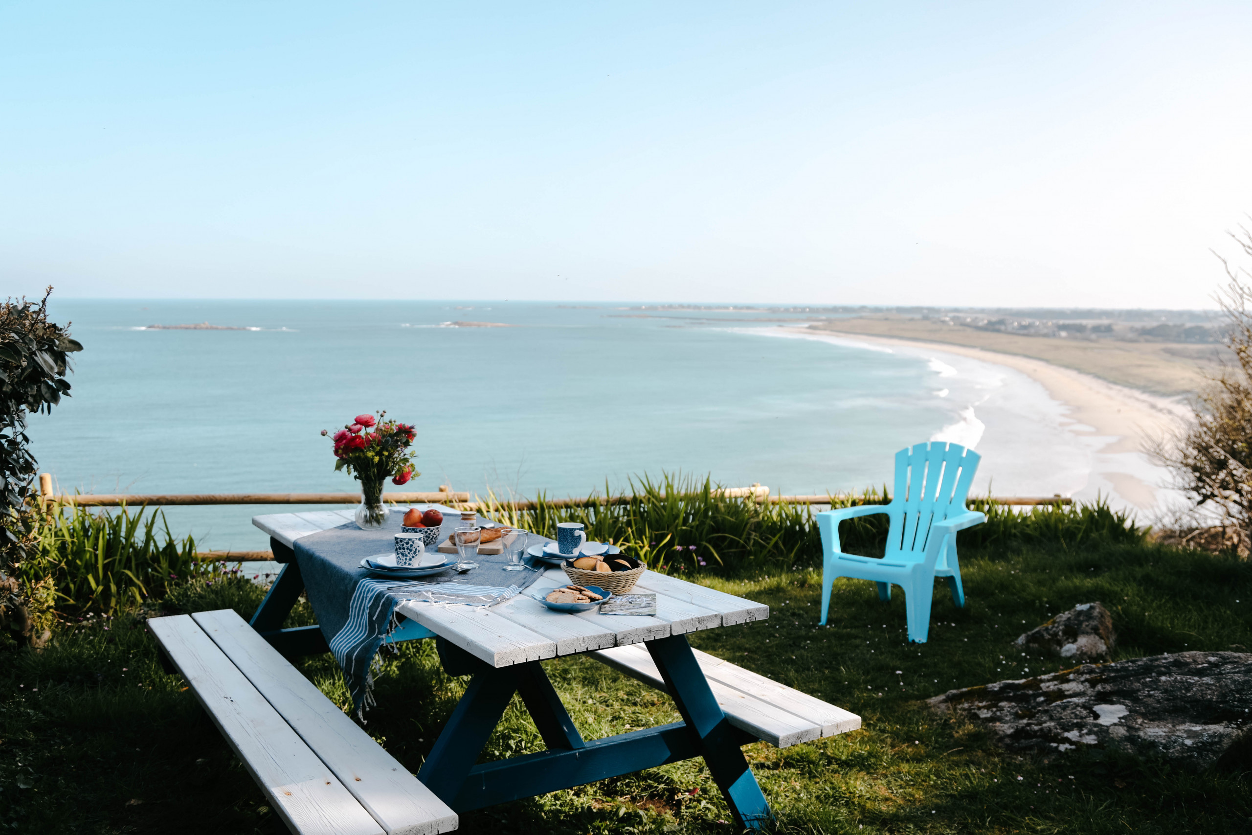 Apartamento en Plouguerneau - Terraza con vistas al mar para 2 en Plouguerneau