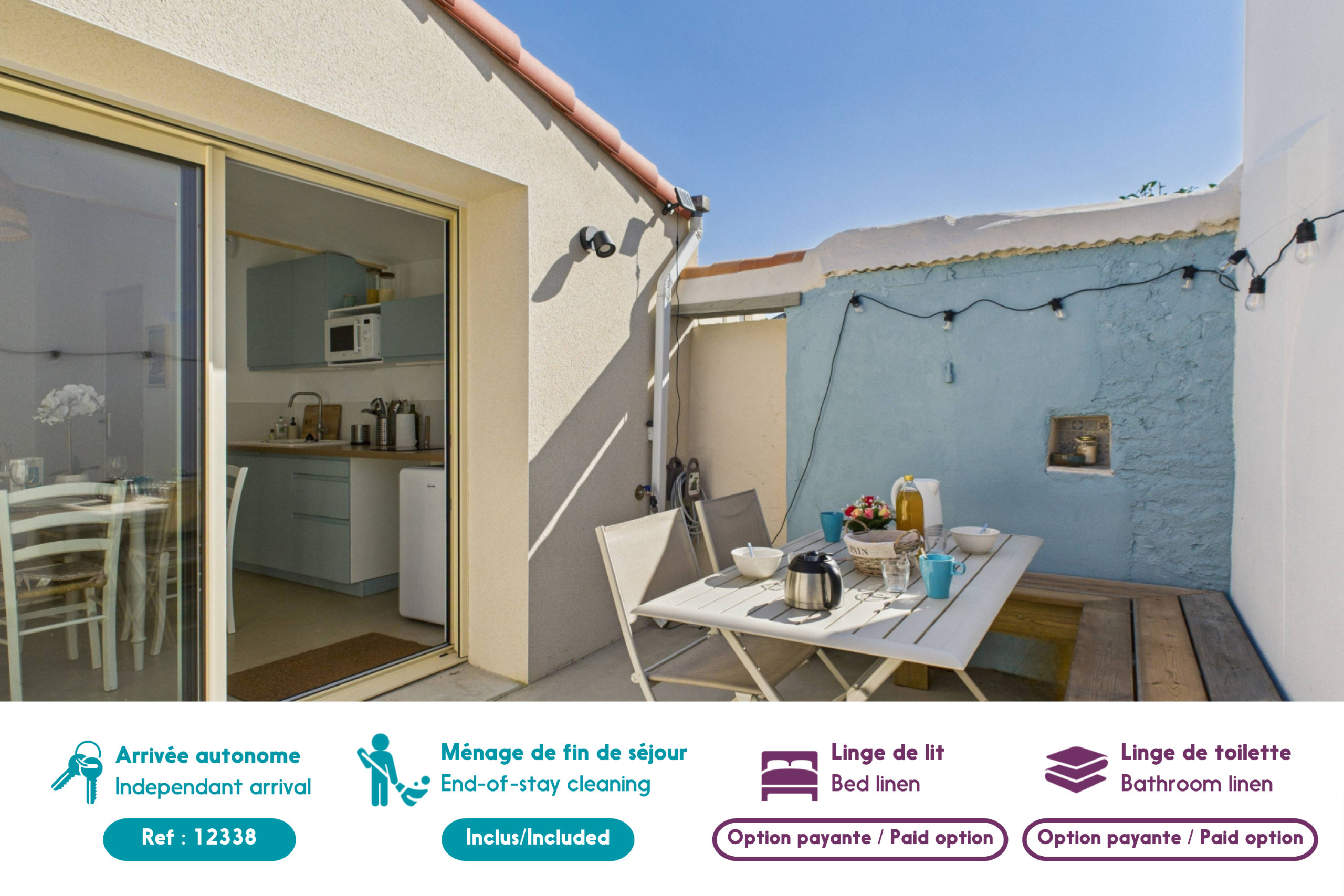 Casa en Les Sables-d´Olonne - A 700 m de la playa – Terraza – Casa para 4 personas